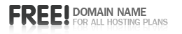 Free! Domain Name for all Hosting Plans